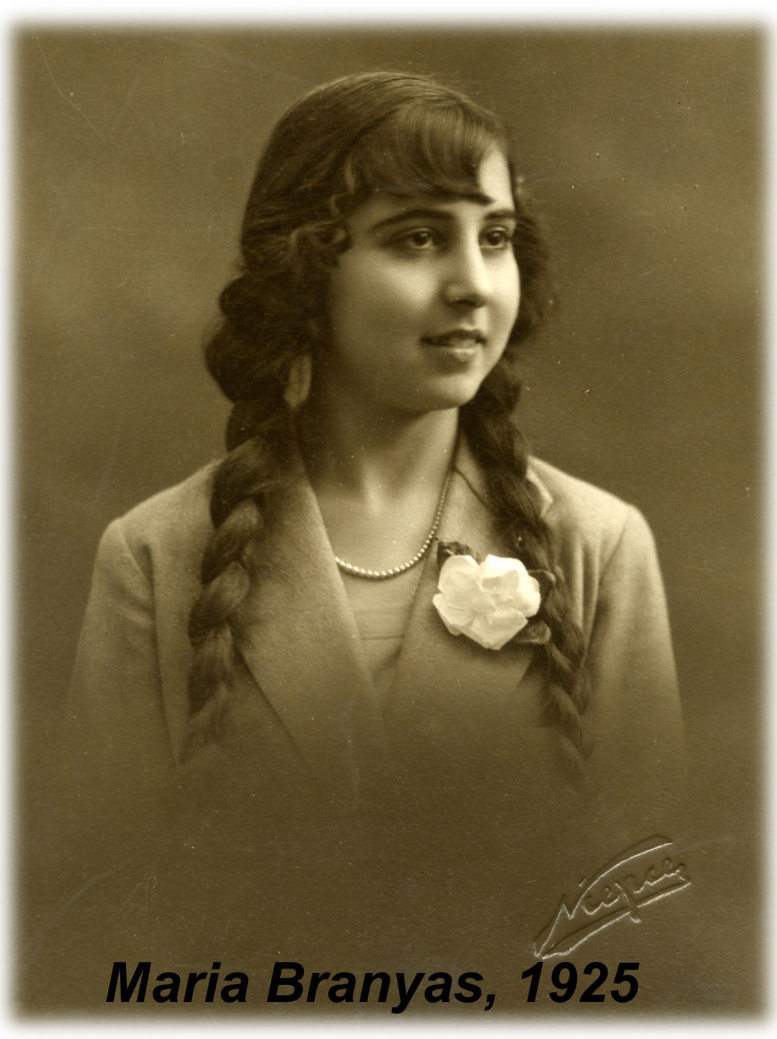 María Branyas, fotografiada en 1925.