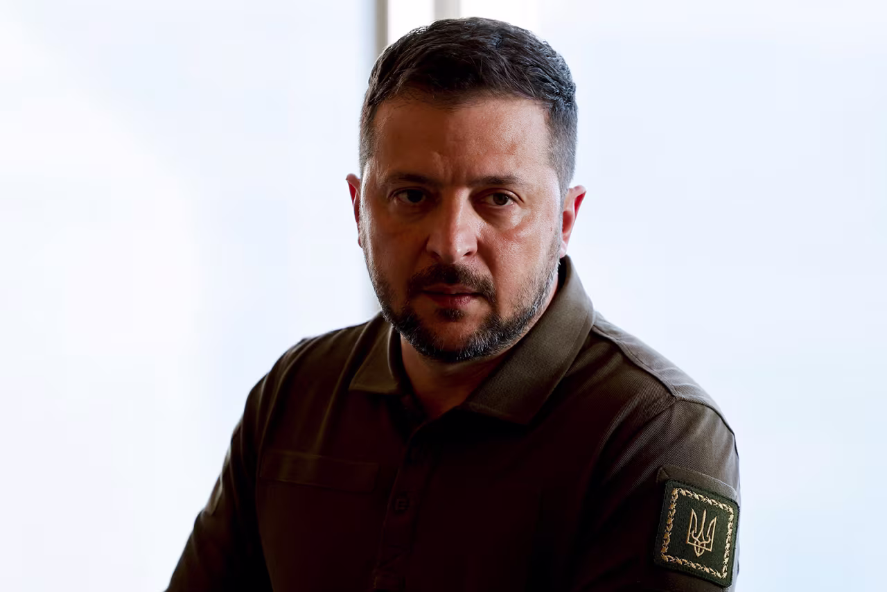 Ukraine's President Volodymyr Zelensky attends the G7 summit in Hiroshima on Saturday, May 20.