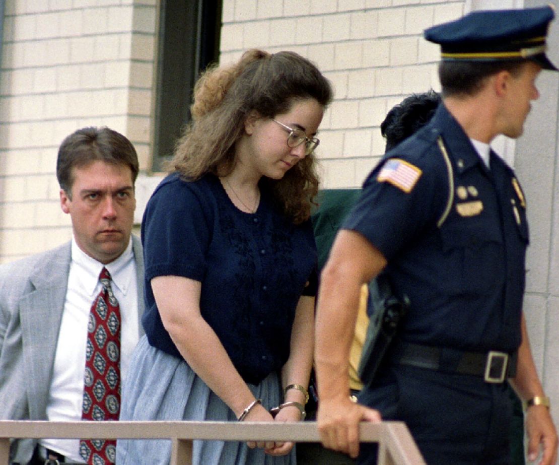 Susan Smith arrives at the Union County Courthouse as the penalty phase of her trial moves into closing arguments in 1995.