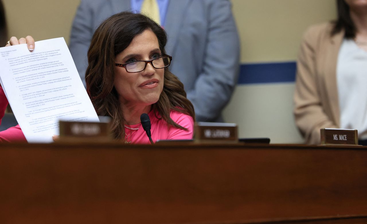 Rep Nancy Mace attends a House of Representatives Oversight Committee hearing on Monday.