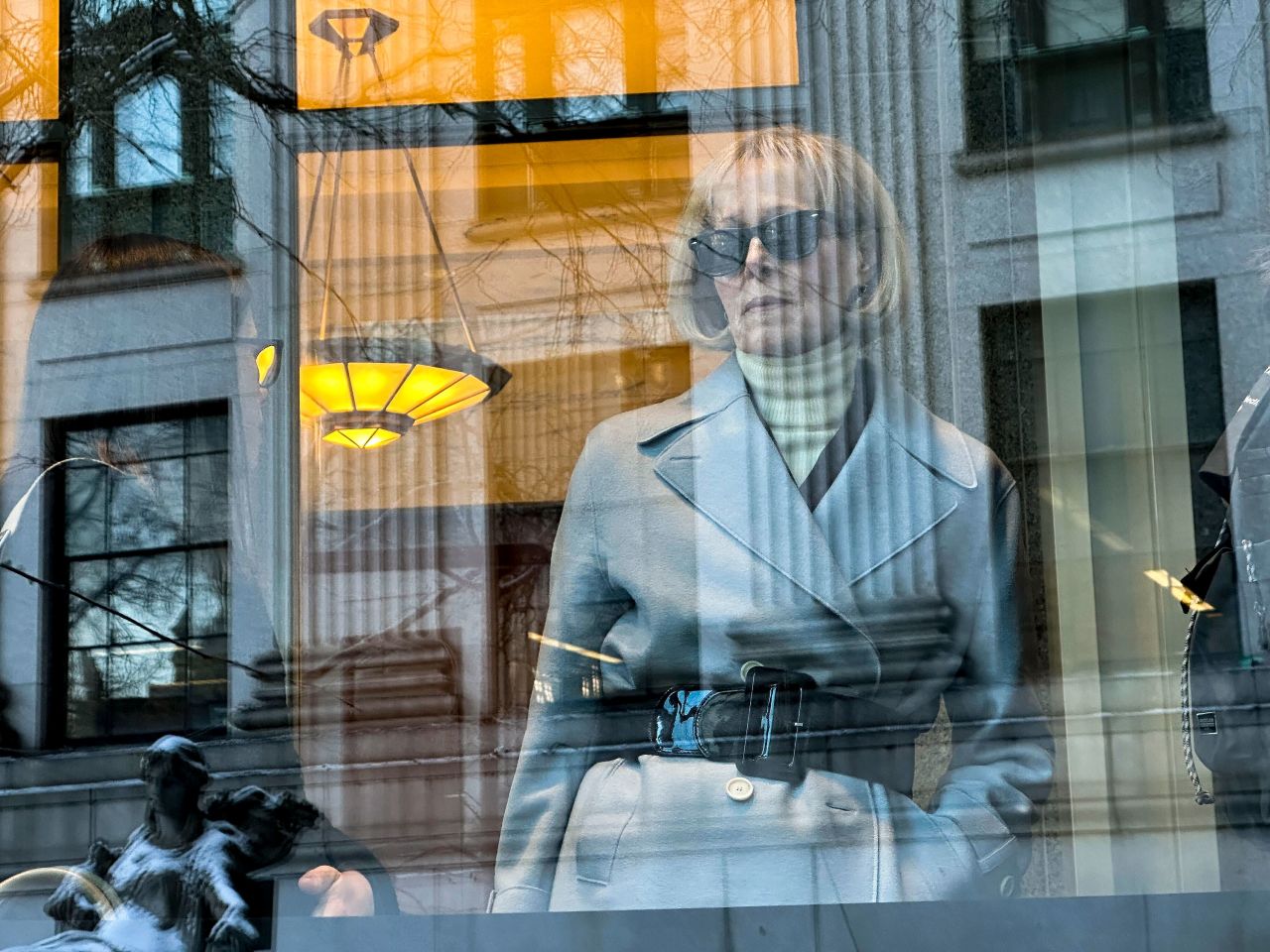 E. Jean Carroll arrives at the Manhattan federal court on Wednesday.