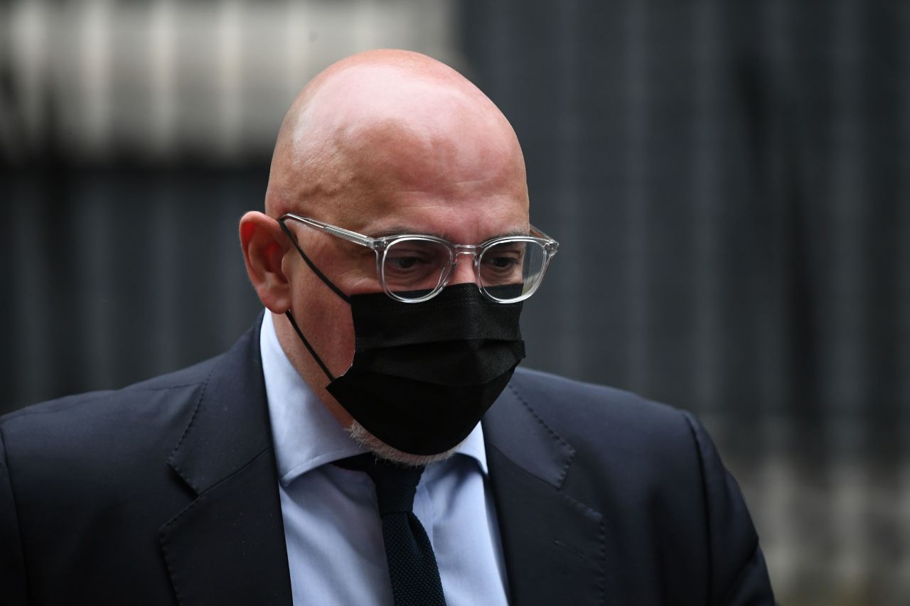 Nadhim Zahawi, the UK's minister for Covid-19 vaccine deployment, leaves 10 Downing Street in London on January 5.