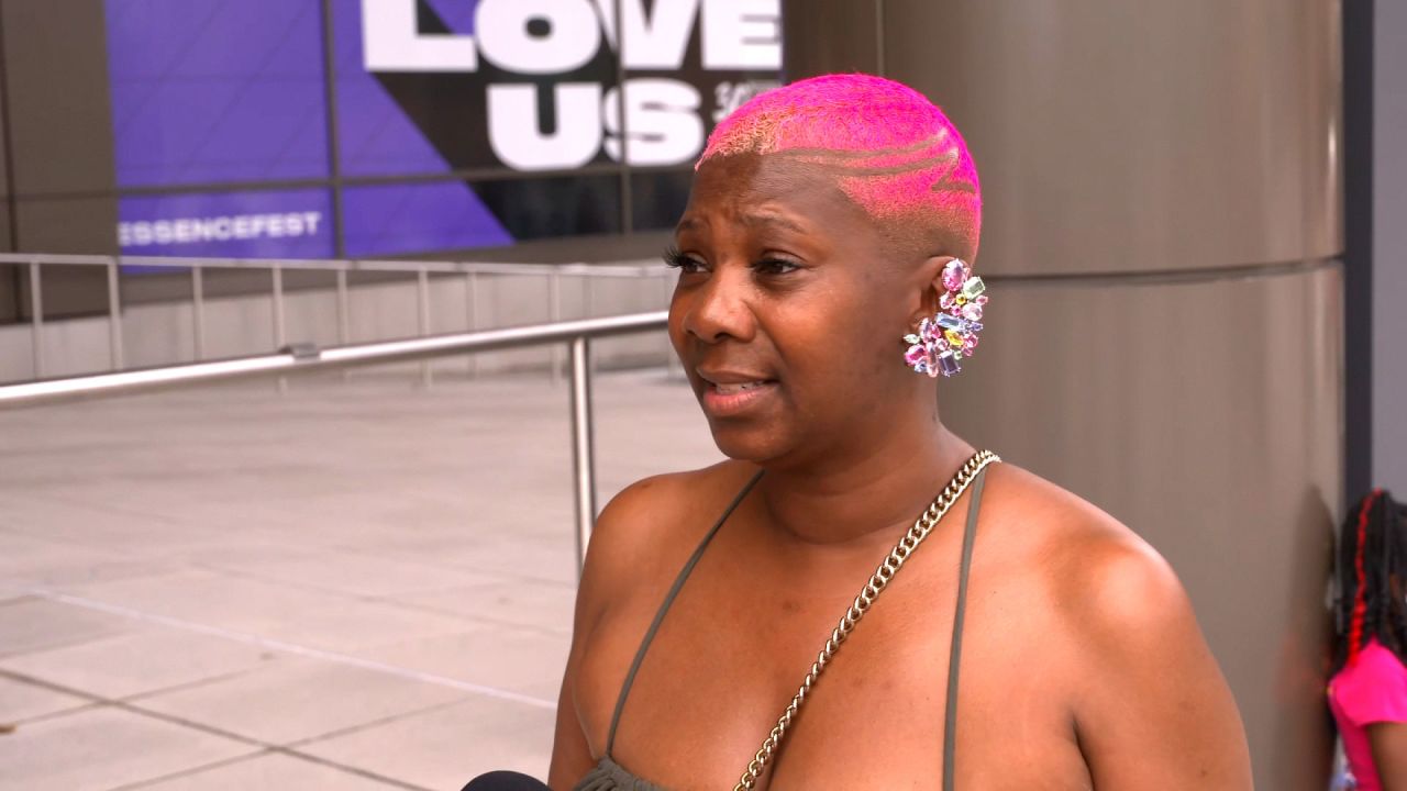 NyRee Clayton-Taylor speaks to CNN at Essence Festival in New Orleans.