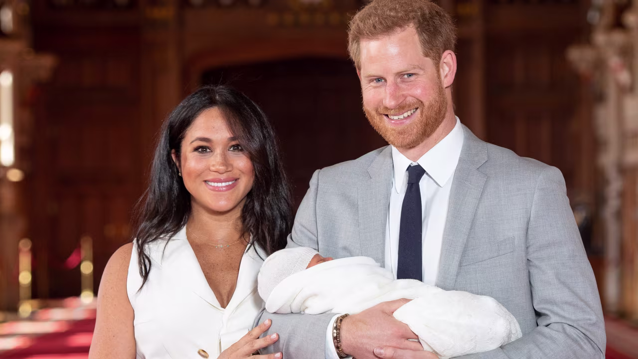 Prince Harry and his wife, Meghan proudly show off their newborn son at Windsor Castle.