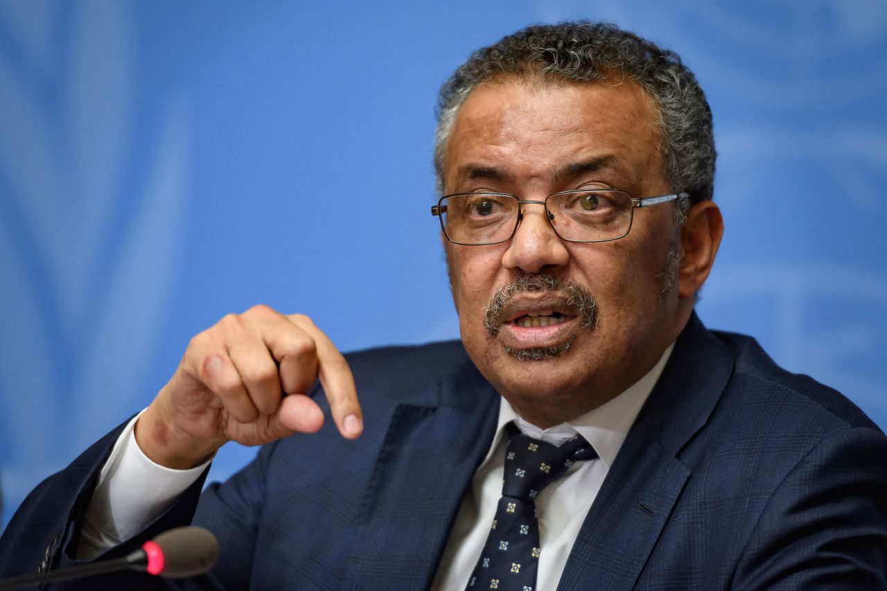 World Health Organization Director-General Tedros Adhanom Ghebreyesus