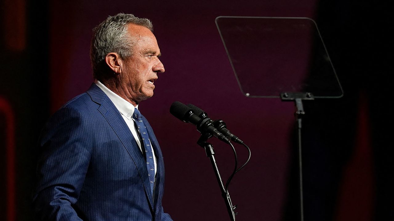 Robert F. Kennedy?Jr?speaks at Bitcoin 2024 in Nashville, Tennessee, on July 26.