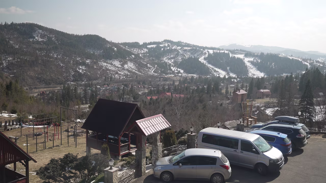 Slavsko, a remote urban settlement, is located 138km south of Lviv, Ukraine. 