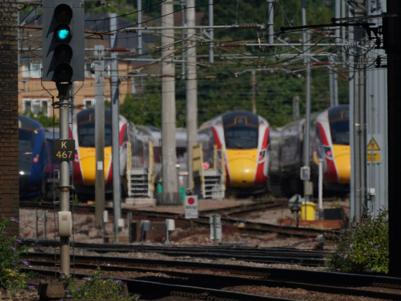 Heat haze at Alexandra Palace train station in London, England, on July 19.