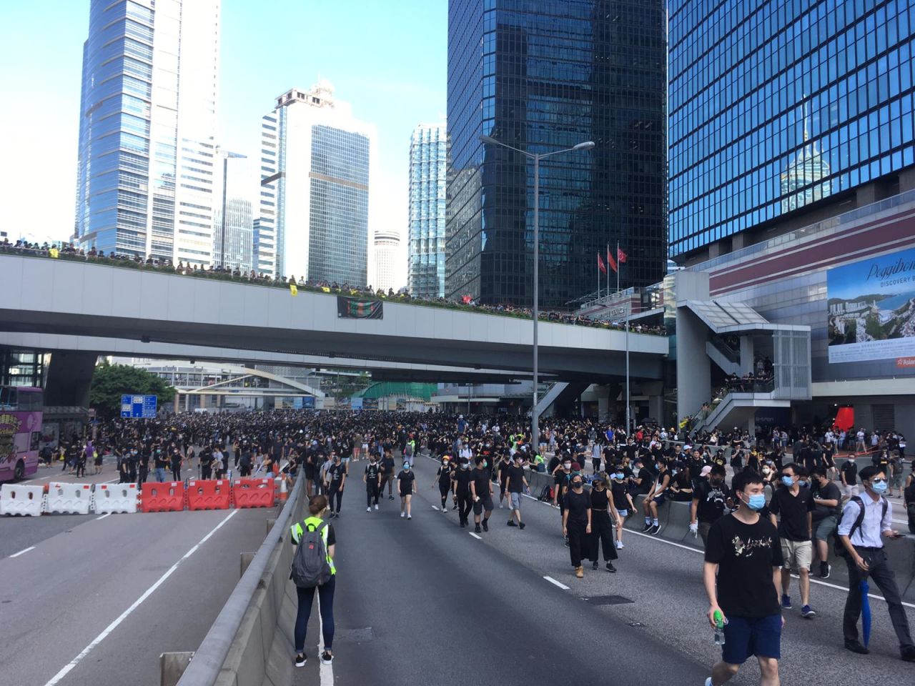 Protesters are gathering in Admiralty, on Hong Kong Island.