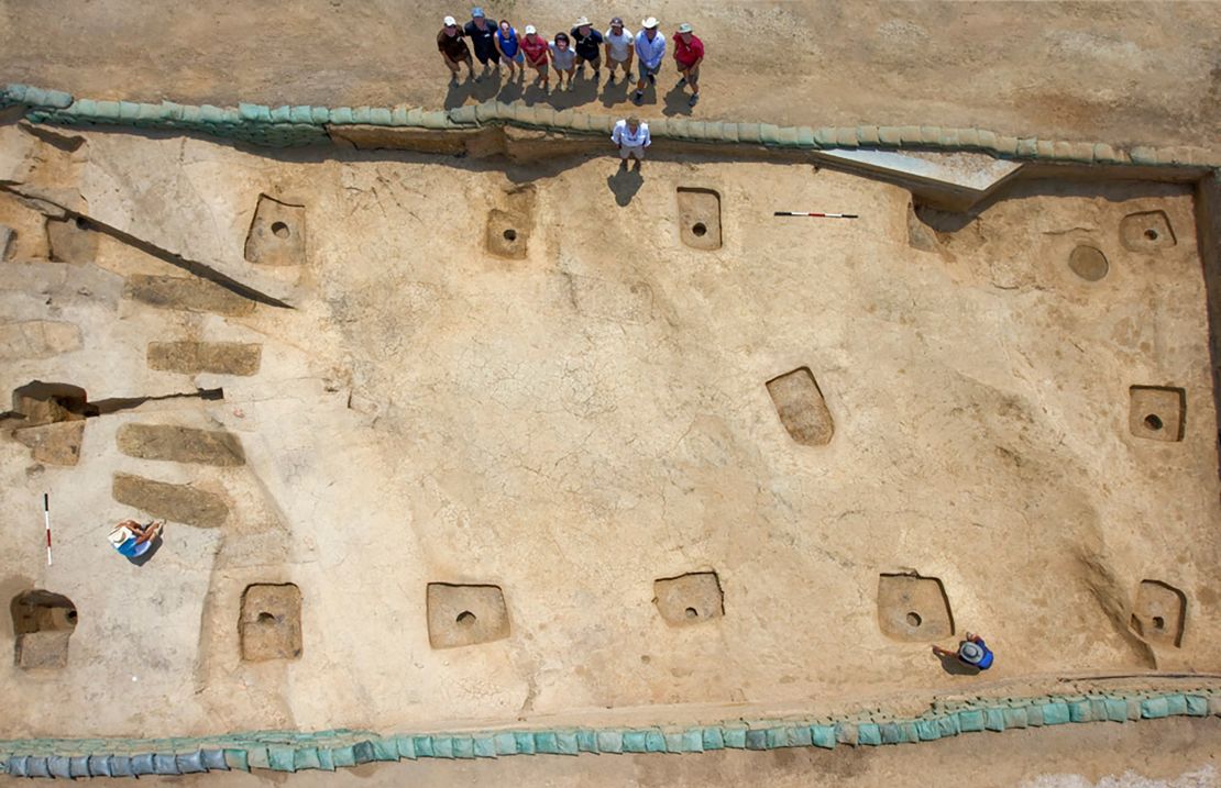 The remains of Captain William West and Sir Ferdinando Wenman were among those found in four aligned graves (left) in the chancel area of the church site, signifying the high status of the deceased, according to the study.