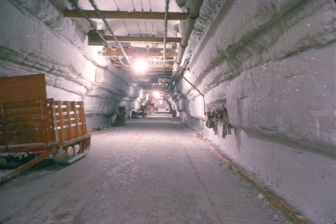 The main tunnel at Camp Century.