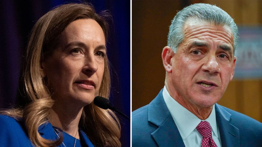 Mikie Sherrill, left, and Jack Ciattarelli.