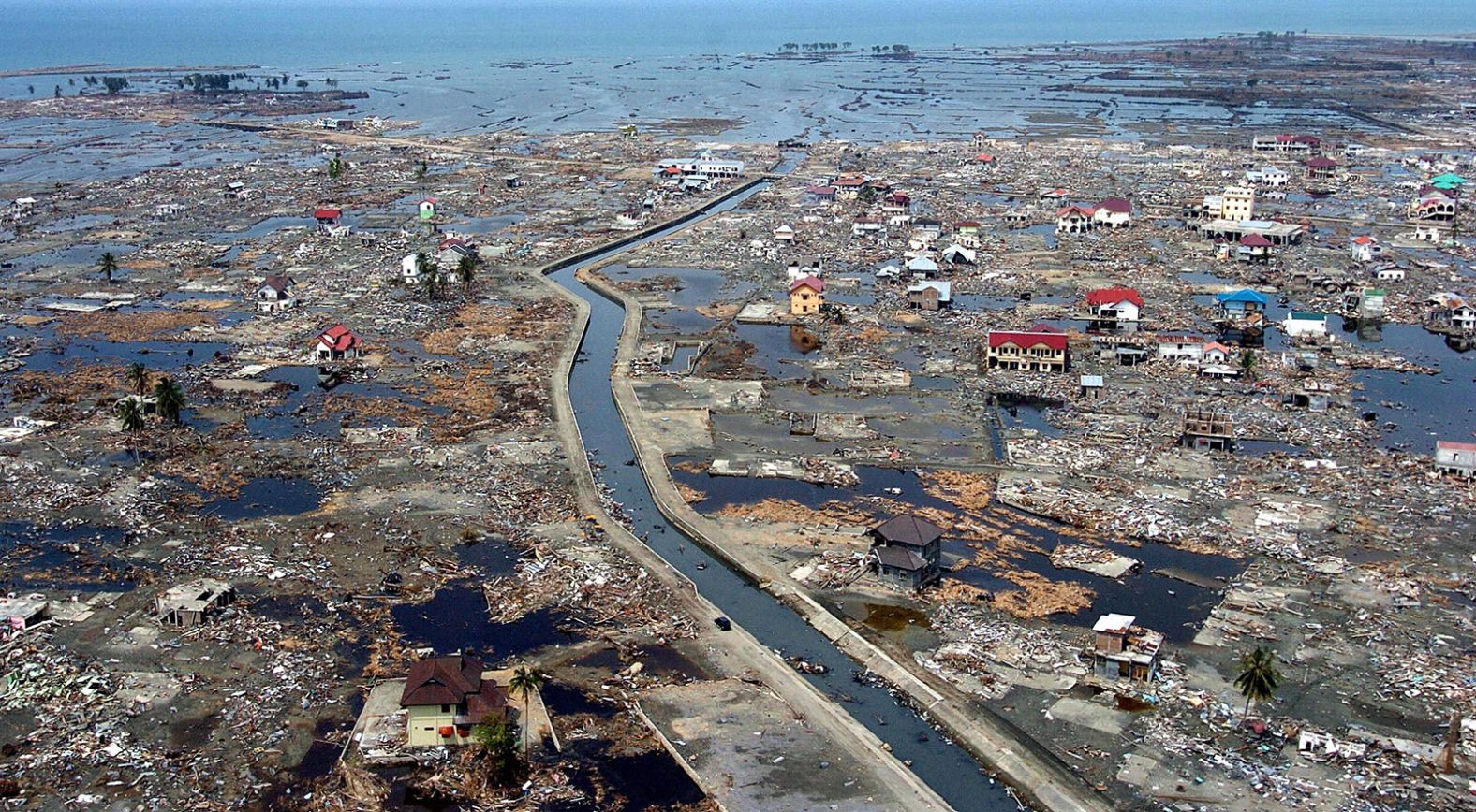 Devastation is seen in a coastal area of Banda Aceh, Indonesia, nearly two weeks after the tsunami.