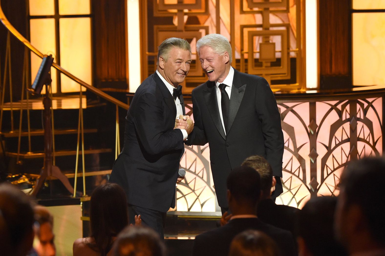 Clinton attends Alec Baldwin's celebrity roast in June 2017.