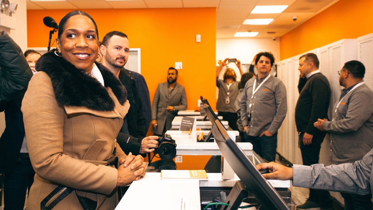 Illinois Lt. Governor Juliana Stratton was among hundreds of early-morning customers at a Chicago marijuana dispensary on the first day of legal recreational sales in the state.