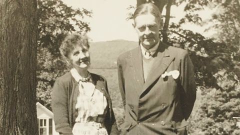 T.S. Eliot and Emily Hale in Dorset, Vermont in the summer of 1946