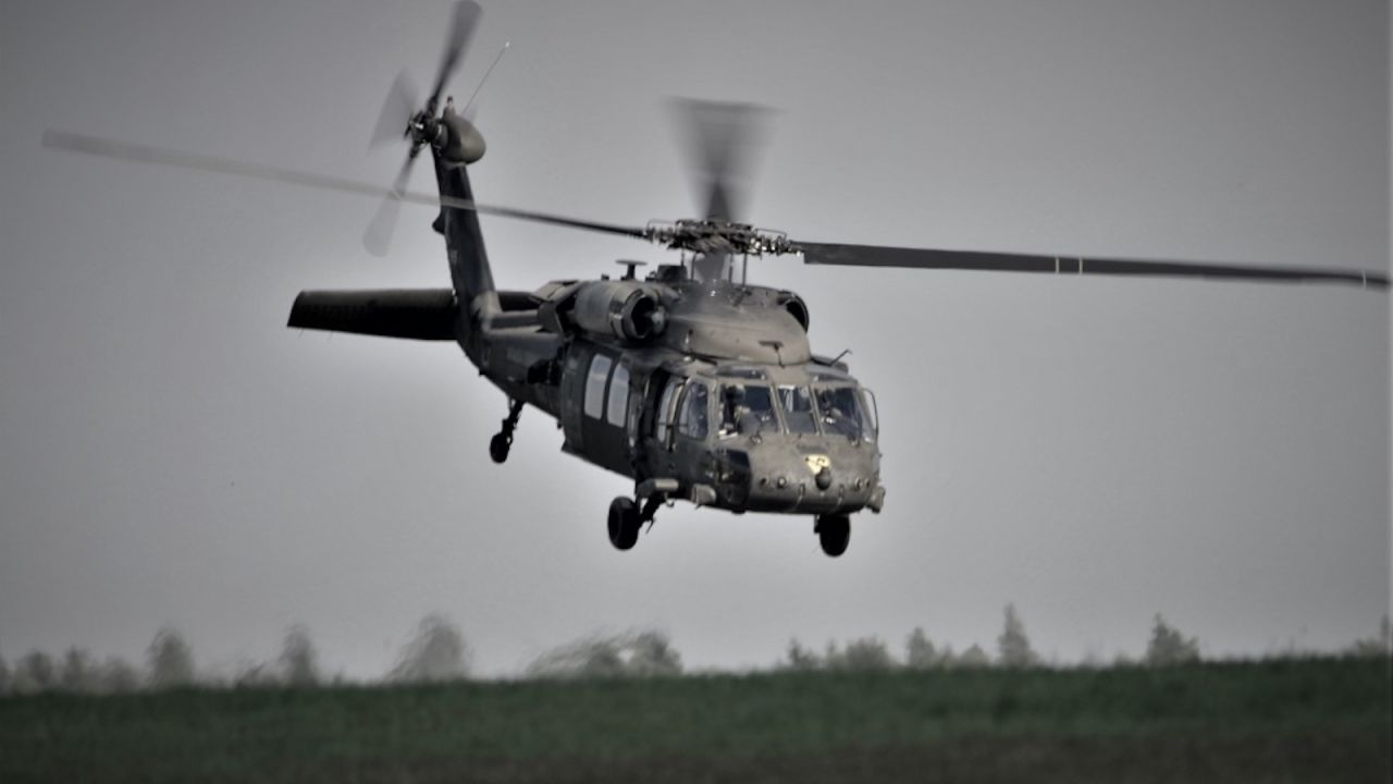 A Black Hawk helicopter of the type that crashed in Taiwan and killed eight people, including the island's military chief.