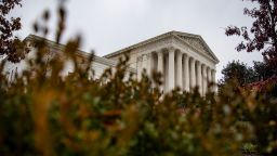 An overcast sky hangs above the U.S. Supreme Court on December 16, 2019 in Washington, DC. 