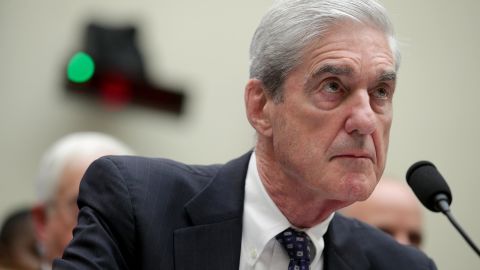 Former Special Counsel Robert Mueller testifies before the House Intelligence Committee about his report on Russian interference in the 2016 presidential election in the Rayburn House Office Building July 24, 2019 in Washington, DC.
