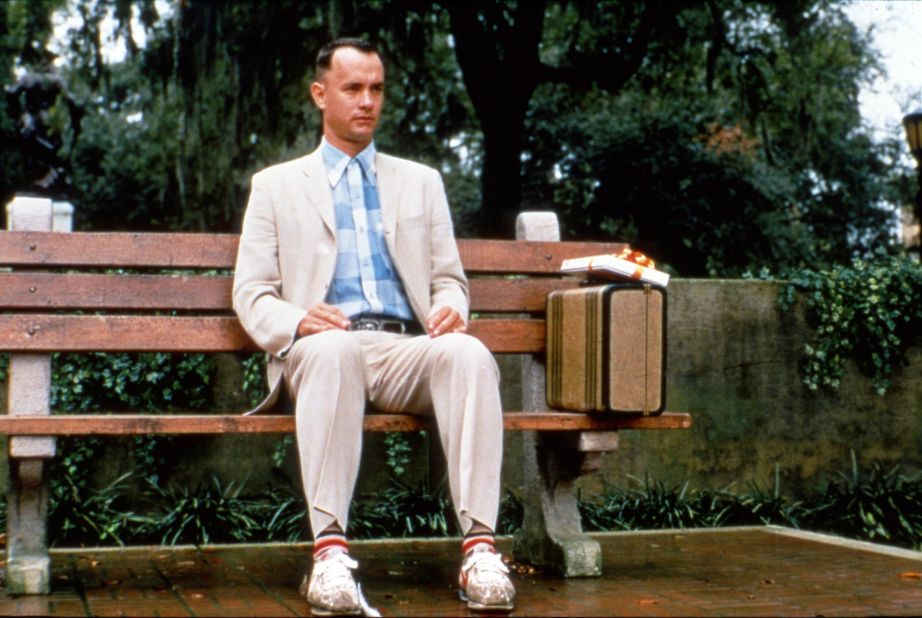 Hanks stars as the lead character in the 1994 film "Forrest Gump." That role earned Hanks his second Oscar in as many years.