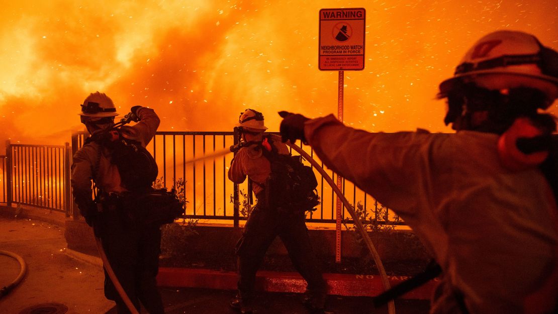 Crew members from the Angeles National Forest will offer on-the-ground support.