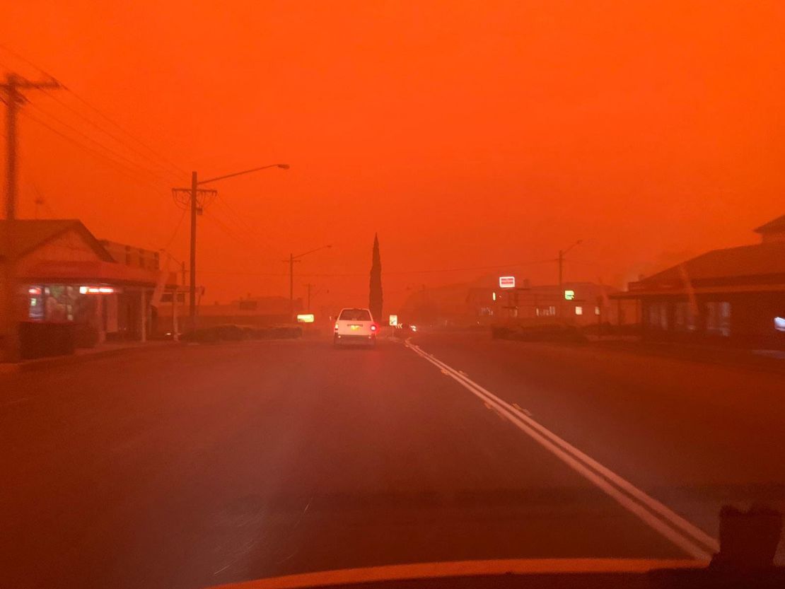 An eerie, smoke-filled landscape in Pambula, New South Wales, on January 5, 2020.
