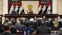 Members of the Iraqi parliament are seen at the parliament in Baghdad, Iraq January 5, 2020. Iraqi parliament media office/Handout via REUTERS ATTENTION EDITORS - THIS PICTURE WAS PROVIDED BY A THIRD PARTY.