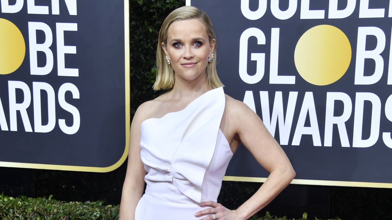 Reese Witherspoon attends the Golden Globe Awards in January.