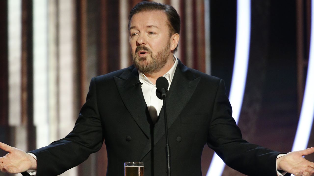 Ricky Gervais hosted the show for a fifth time