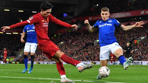 Japanese midfielder Takumi Minamino made his first appearance for Liverpool since signing from Red Bull Salzburg.