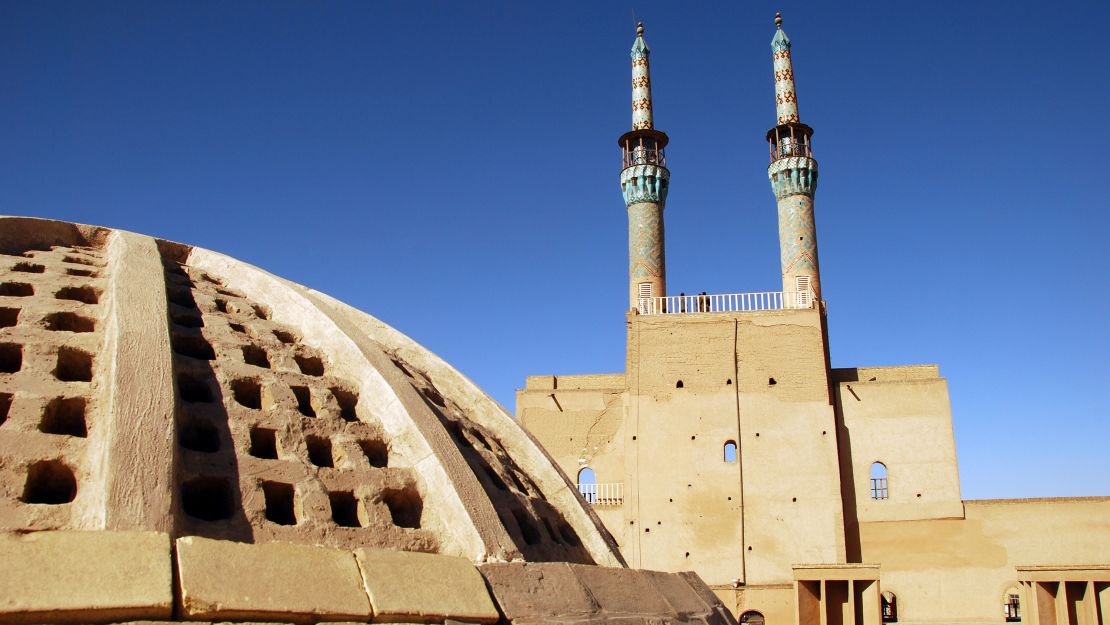 The roofs of the bazaar in the ancient city of Yazd.