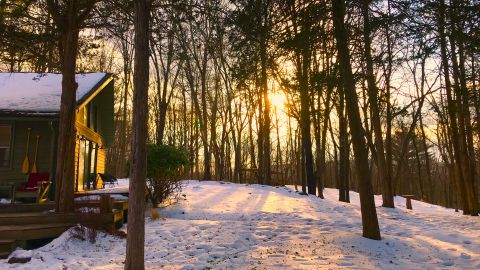 Bart Higgins rents in Brooklyn, but owns this 33-acre property near Kingston, New York.