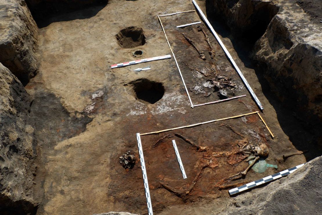 Excavations of the burial sites belonging to the Amazon warrior women. 