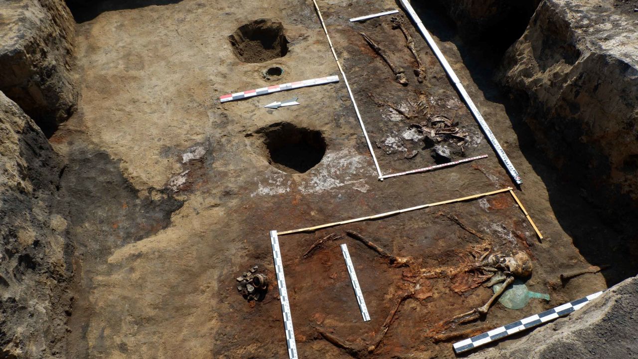 Excavations of the burial sites belonging to the Amazon warrior women. 