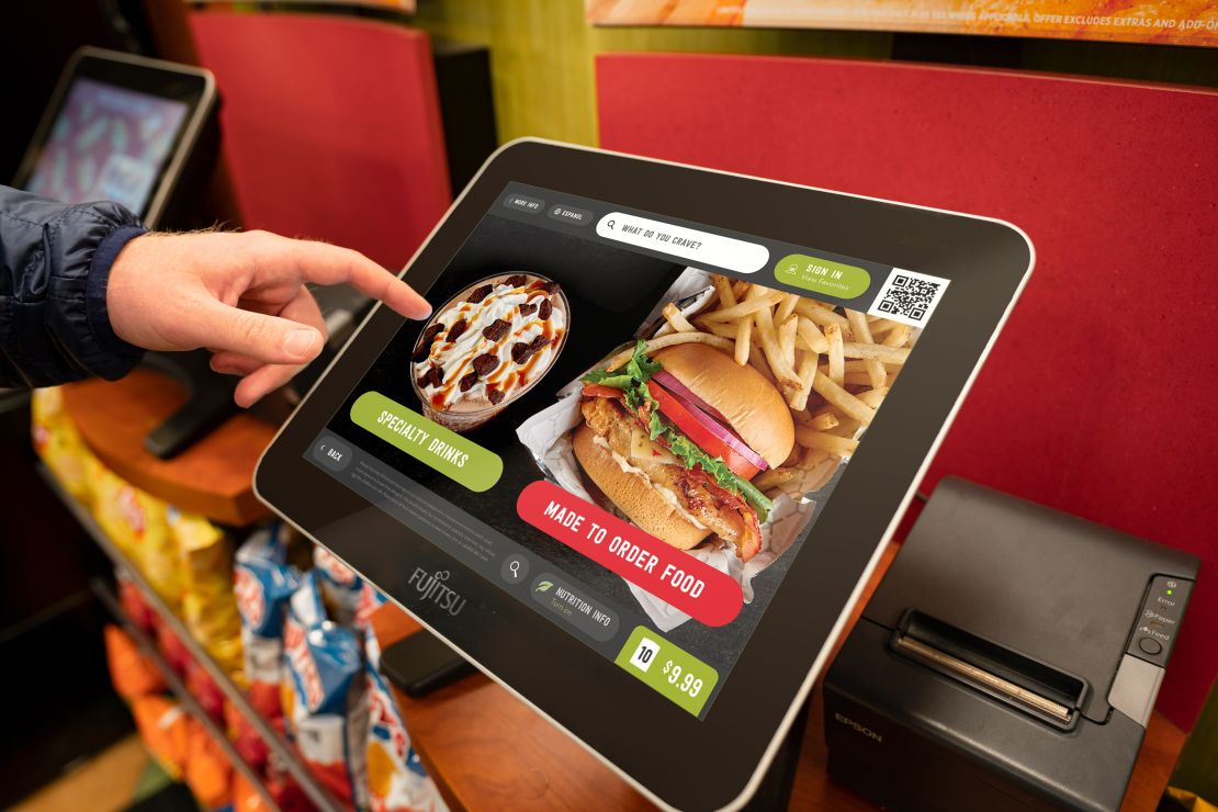 At Sheetz, customers place their orders on touch screens.