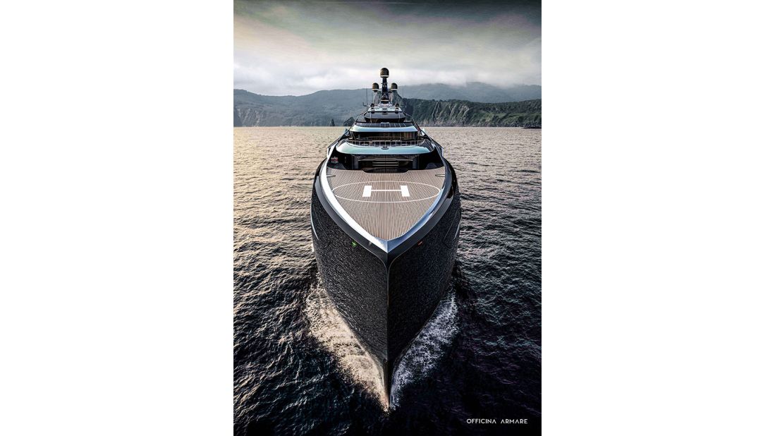 <strong>Sleek vessel: </strong>With a glossy black hull and strong lines, it's a pretty spectacular design.