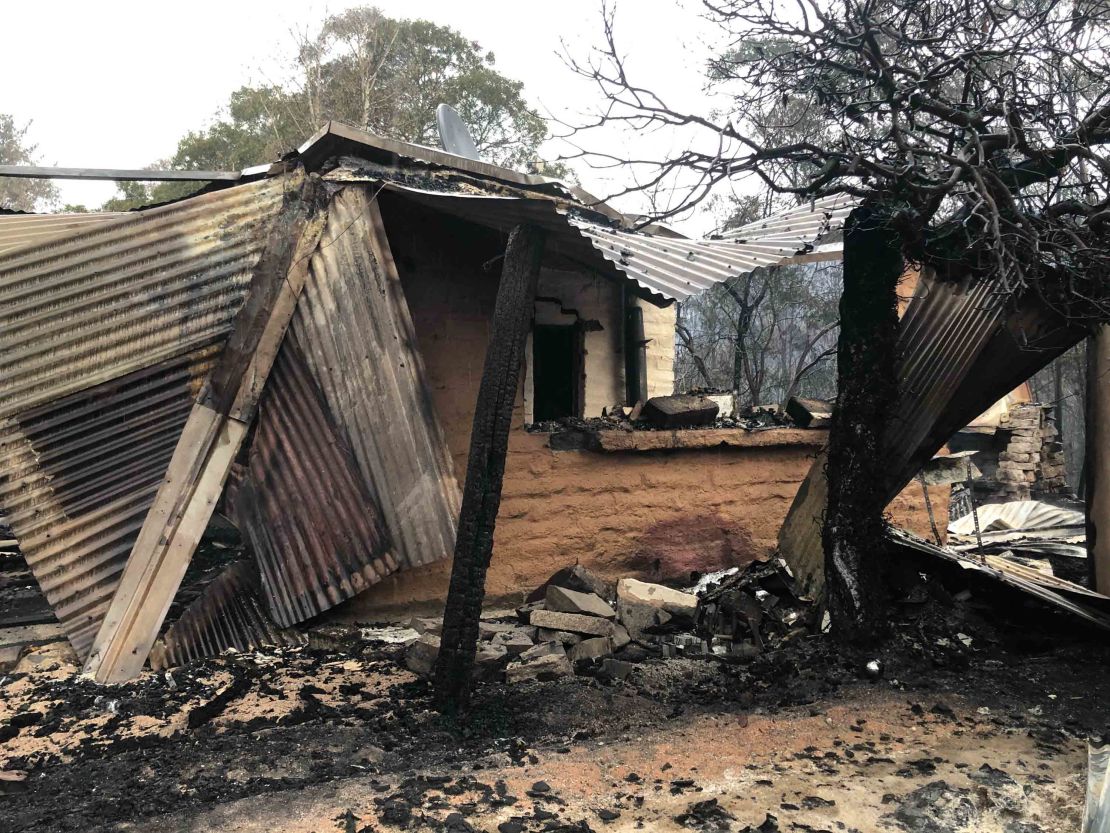 Julie-Ann Grima and Bruce Honeyman lost their home of 10 years to fires that swept through Pericoe, Australia.