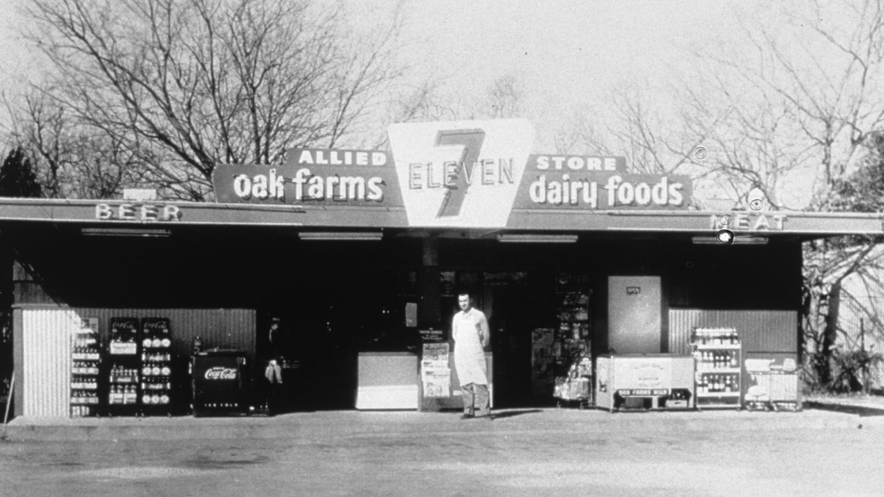 An undated photo of 7-Eleven. The first convenience store in America opened in 1927. Today, there are around 153,000 in the United States.