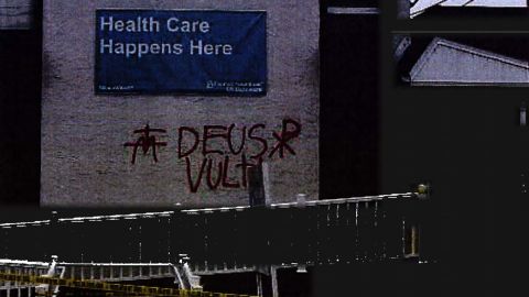 Federal prosecutors say a Delaware resident threw a lit incendiary device at a Planned Parenthood facility and spray-painted the words "Deus Vult," which means "God wills it," in Latin on the building.