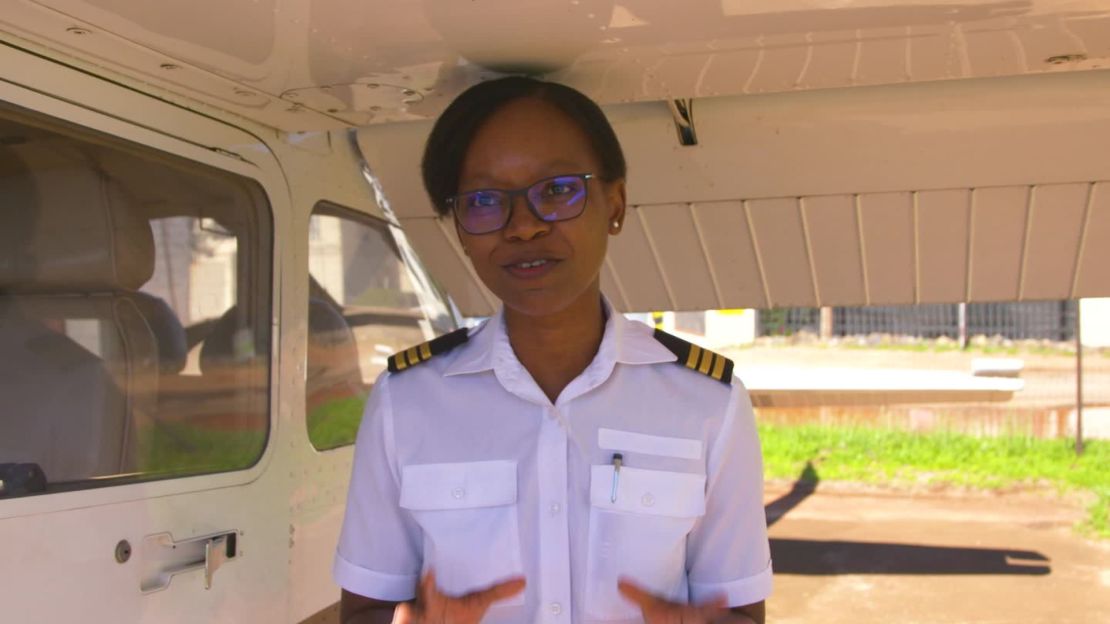Refilwe Ledwaba is a pilot, a flying instructor and an advocate for women's rights in South Africa