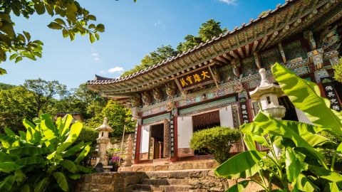 yangsuli, South Korea - August 11, 2017 : Yangsuli Sujongsa temple.
