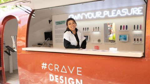 Crave co-founder and VP of Design Ti Chang at a 'pleasure factory workshop' the company had at an event in 2018.