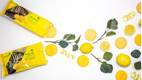 Lemon-Ups join the lineup this year. They're stamped with inspirational messages like, "I Am a Leader."