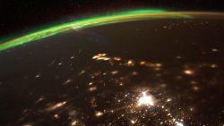 Quadrantid meteor shower as seen from space