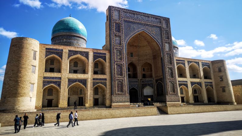 <strong>Jewel box:</strong> Each mausoleum in Samarkand is different, but the whole melds together in a sparkling jigsaw of a jewel box, brocaded with glossy turquoise and aquamarine tiles.