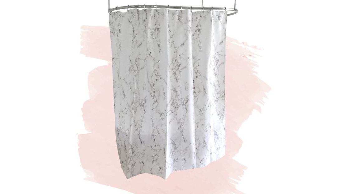 underscored foundstone marble shower curtain