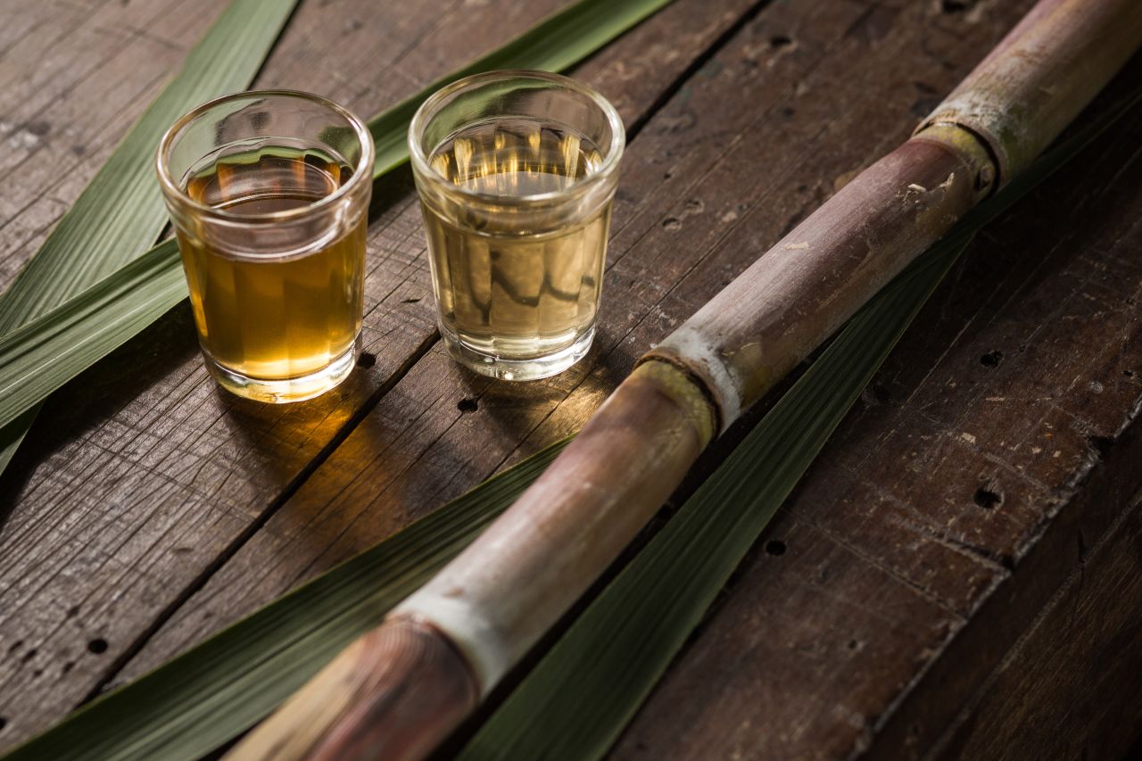 Cachaça is a liquor produced from sugarcane in Brazil.