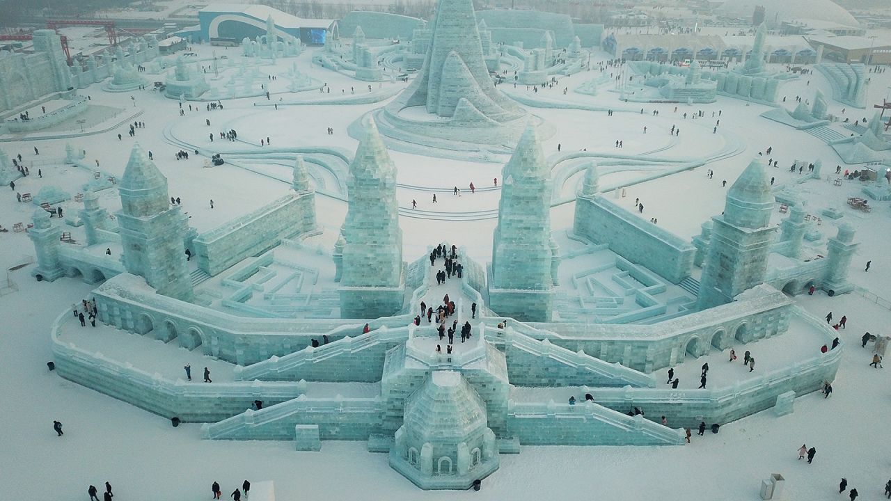 <strong>Let it snow:</strong> The 36th annual Harbin International Ice and Snow Sculpture Festival kicked off in China on January 5, 2020.