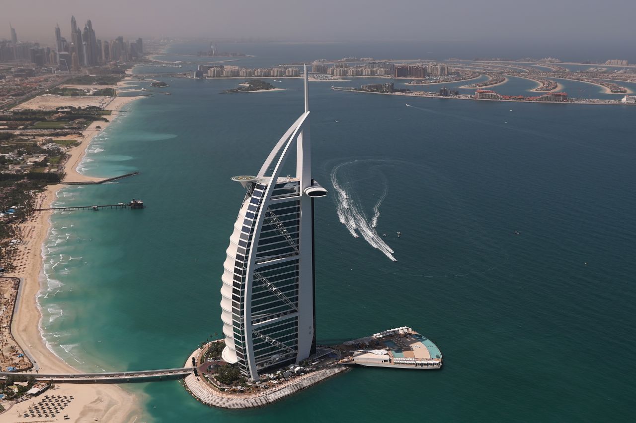 Dubai is home to more supertall hotels than any other city in the world. The iconic Burj al Arab stands at 321 meters (1,053 feet).  