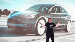 Tesla CEO Elon Musk gestures during the Tesla China-made Model 3 Delivery Ceremony in Shanghai. - Tesla CEO Elon Musk presented the first batch of made-in-China cars to ordinary buyers on January 7, 2020 in a milestone for the company's new Shanghai "giga-factory", but which comes as sales decelerate in the world's largest electric-vehicle market. (Photo by STR / AFP) / China OUT (Photo by STR/AFP via Getty Images)